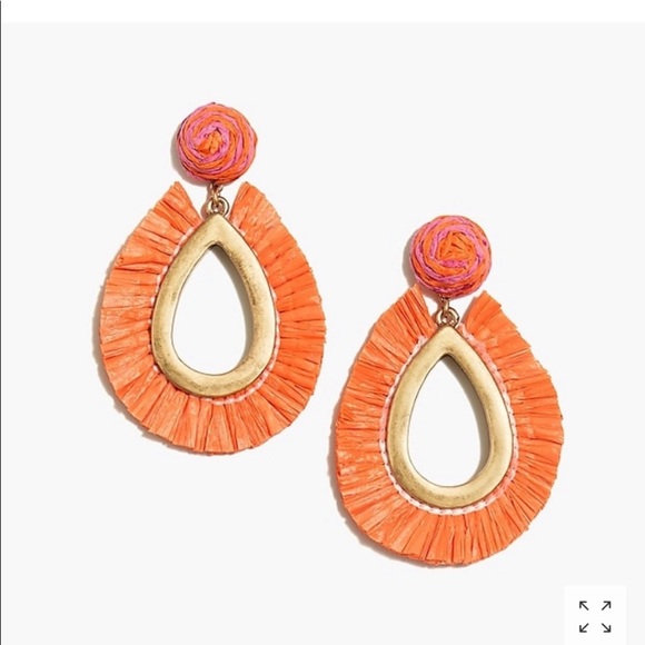 J. Crew orange boho woman’s earrings - Picture 7 of 8